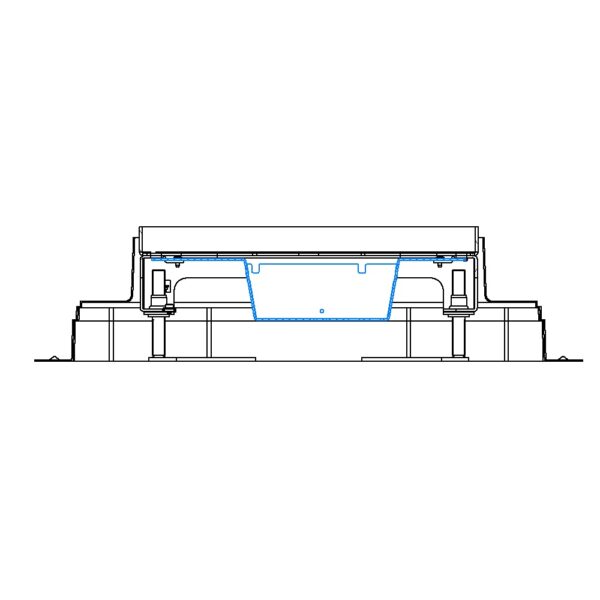 Produktbild UBD 261 267  -  Steckdoseneinsatz horizontal für 2x3 FLF inkl. 3x 1xT13, weiss